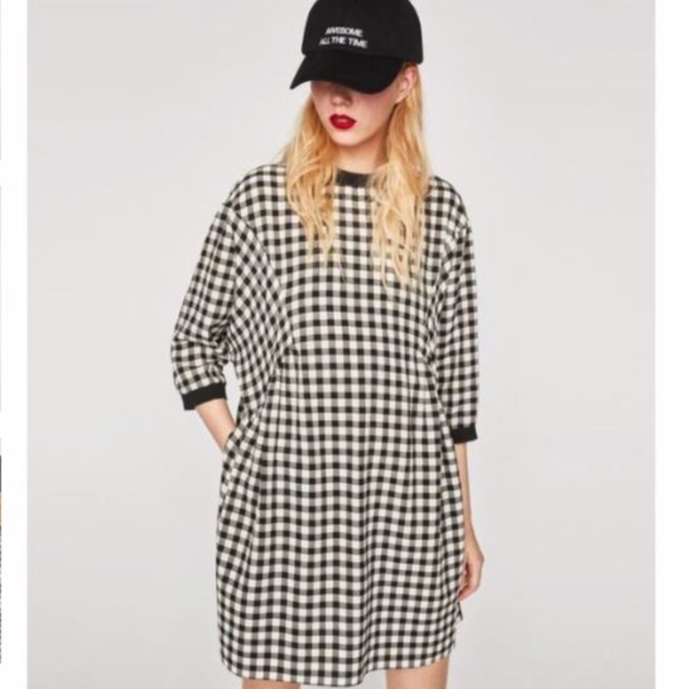 Zara Trafaluc Collection Gingham Dress (S)